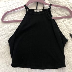 Black crop top